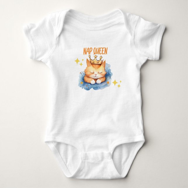 Cat Theme Baby Body Anzug Strampler (Vorderseite)