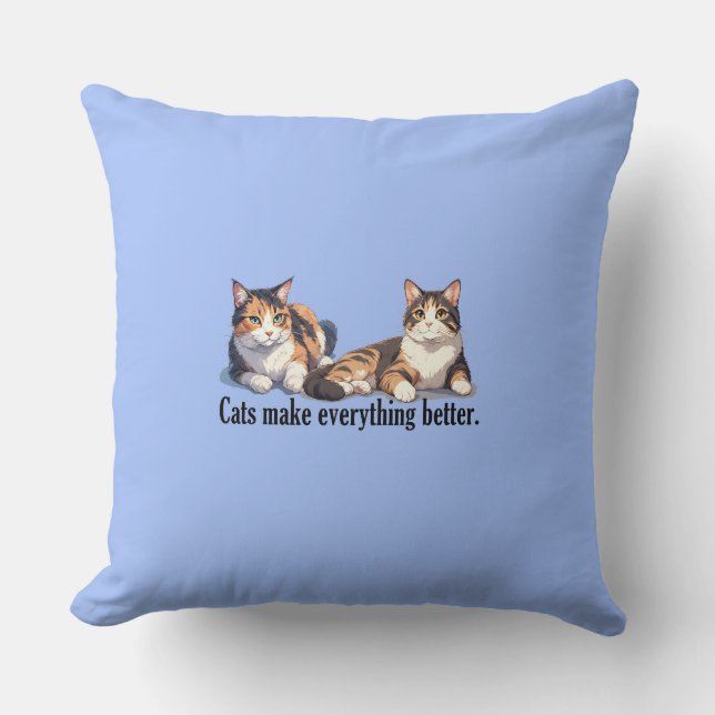 CaT Theme-Kopfkissen mit ansprechendem Design Kissen (Vorderseite)