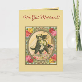 Cat Themed Wedding Ankündigung