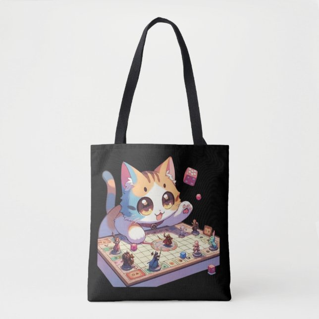 Cat Throwing Dice Tabletop Game Tasche (Vorderseite)