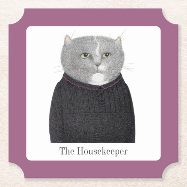 CAT-Ticketpapier-Untersetzer für HOUSEKEEPER + Tex Untersetzer (Vorderseite)