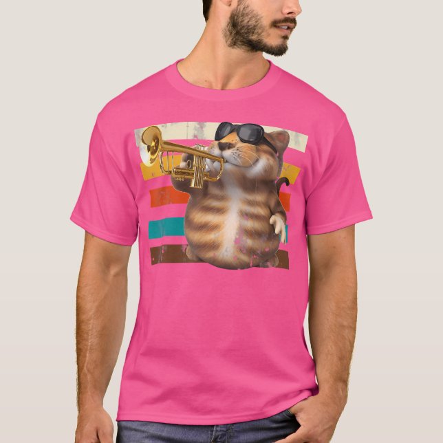 Cat Trumpet T-Shirt (Vorderseite)