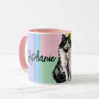Cat Tuxedo Pastel Cats Womens Pastellfarben