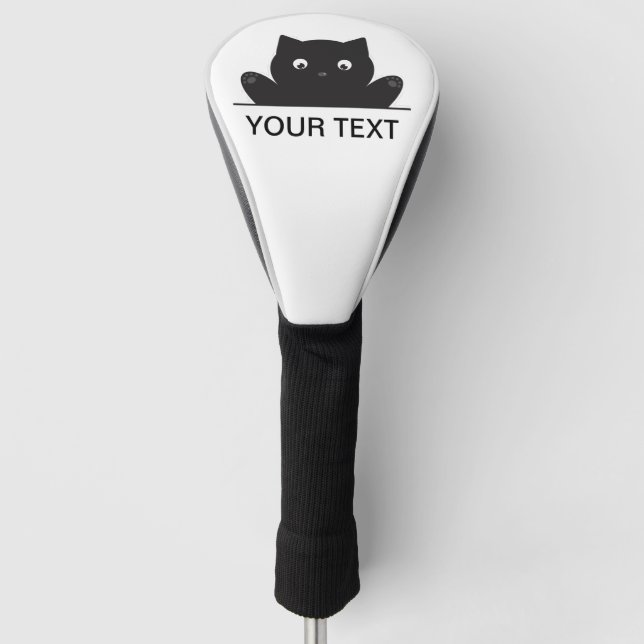 CAT ÜBERRASCHT GOLF HEADCOVER (Vorderseite)