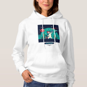 Cat UFO Selfie: Pixel Art #3 Women (Pixel Art) Hoodie