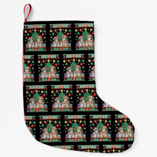 Cat Ugly Christmas Tree Lights Xmas Holiday Kleiner Weihnachtsstrumpf