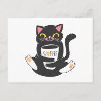 Cat umarmt eine Kaffeemaschine - Wählen Sie Hinter