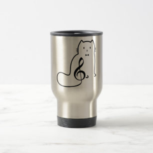 CAT UND MUSIKNOTE REISEBECHER