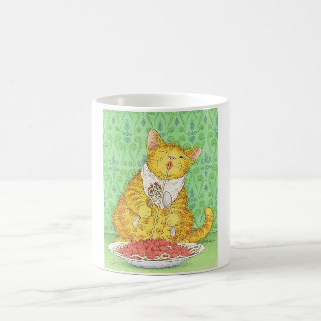 CAT und Spaghettis Kaffeetasse (Mittel)