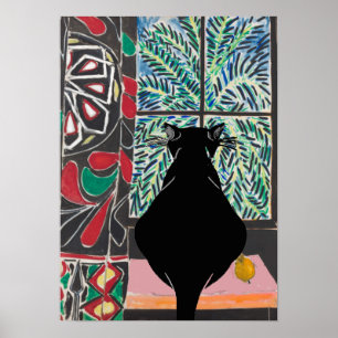 Cat Under Window, ajouter du texte Poster