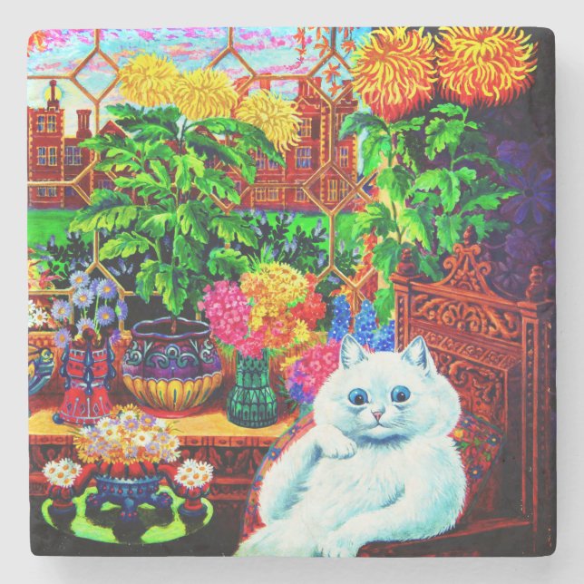 Cat Uni Master Steinuntersetzer (Vorderseite)