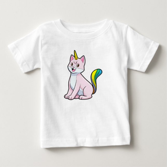 Cat Unicorn Baby T-shirt (Vorderseite)