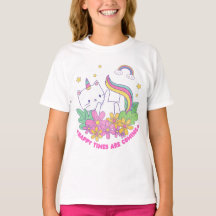 Cat Unicorn Regenbogen glückliche Zeiten kommen