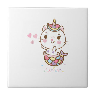 Cat Unicorn shirt - Unicat Mermaid Cat I believe i Fliese