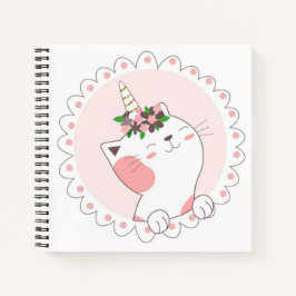 Cat Unicorn Sketchbook Notebook Notizbuch