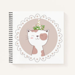 Cat Unicorn Sketchbook Notebook Notizbuch