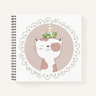 Cat Unicorn Sketchbook Notebook Notizbuch