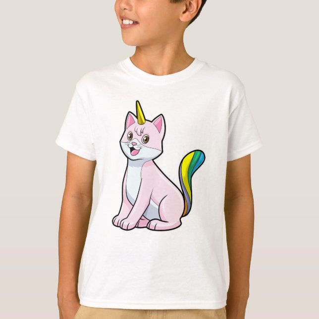 Cat Unicorn T-Shirt (Vorderseite)