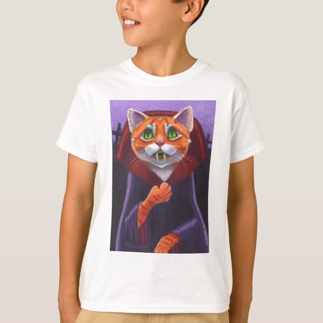 Cat Vampire Orange Tabby T-Shirt (Vorderseite)