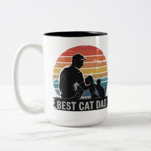 Cat Vater Best Cat Vater Zweifarbige Tasse