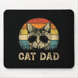 Cat Vater Cat Lovers Daddy Vatertag Mousepad