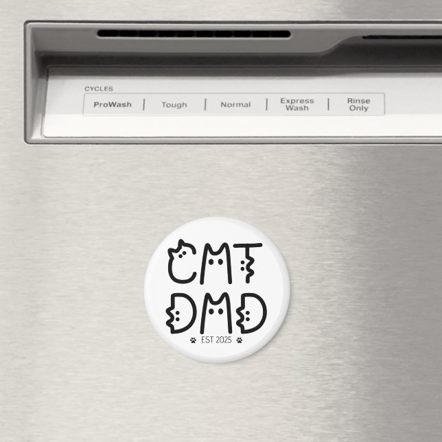 Cat Vater Custom Year Magnet (In Situ (Geschirrspüler))