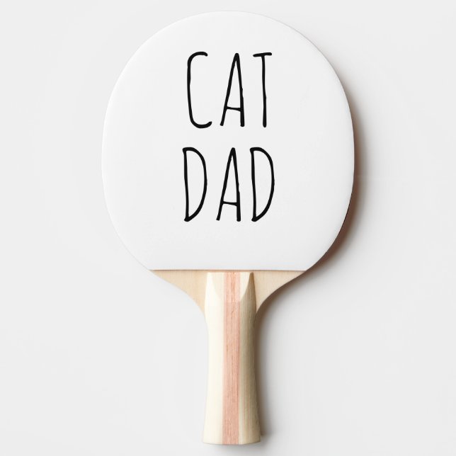 "Cat Vater" Einfaches modernes Bauernhaus Tischtennis Schläger (Vorderseite)