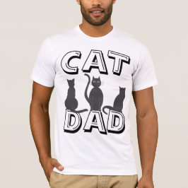 CAT-VATER, MÄNNER-Katzenrüber-T - Shirt