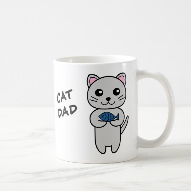 CAT-VATER Personalisiert Kaffeetasse (Rechts)
