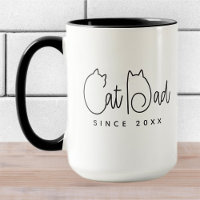 Cat Vater Seit 20XX Modern Simple Playful Fun