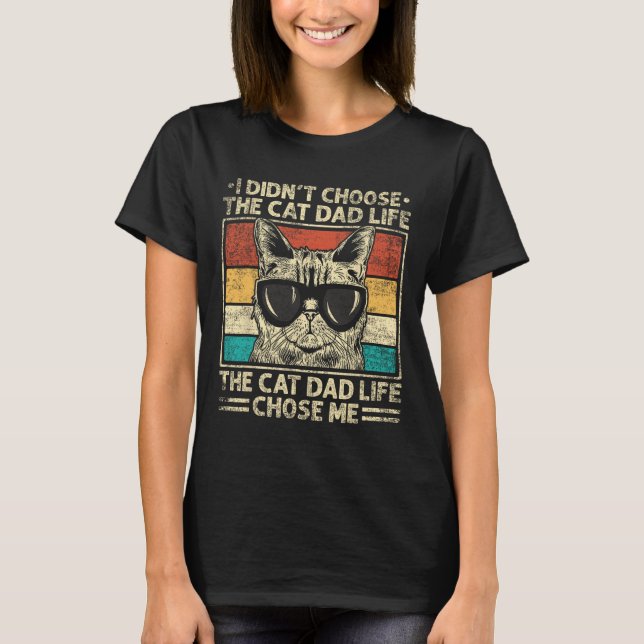 Cat Vater Shirts für Männer Funny Cat Vater Vatert (Vorderseite)