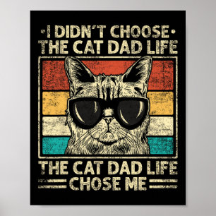 Cat Vater Shirts für Männer Funny Cat Vater Vatert Poster