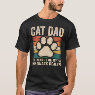 Cat Vater The Man Myth Snack Dealer Funny Pet Lieb T-Shirt