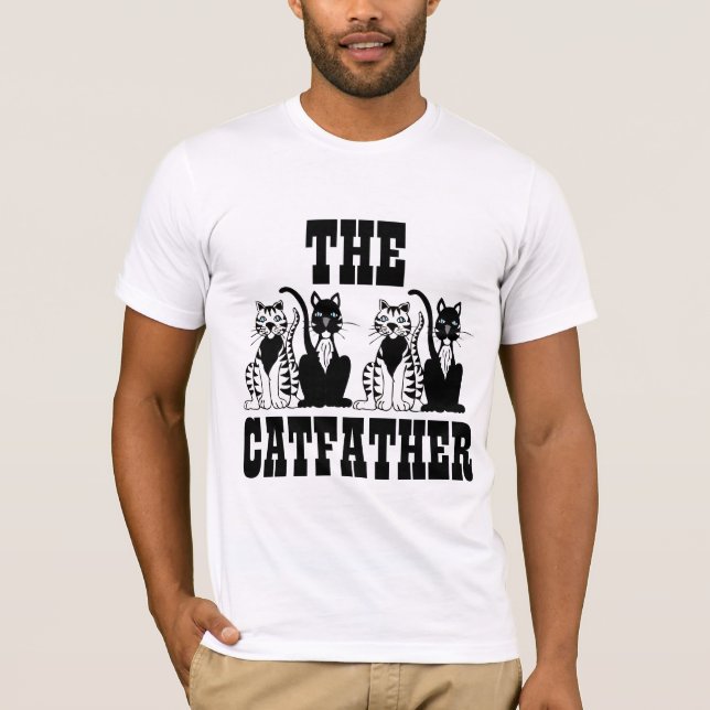 CAT VATER VATER lustige T - Shirt (Vorderseite)