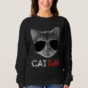 Cat Vater Vatertag Geschenk für Katzen Liebhaber Sweatshirt