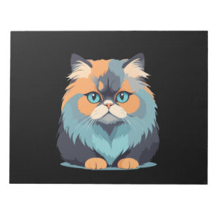 Cat Vector Art mit lebhaften Farben Notizblock