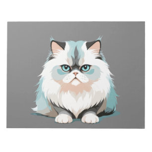 Cat Vector Graphic Art Portrait Animal Spirit Lieb Notizblock