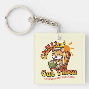 Cat Vibe Schlüsselanhänger