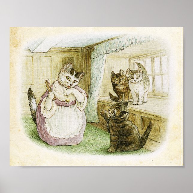 Cat Vintage Poster (Vorne)