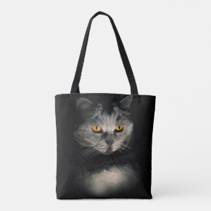 Cat Vision   Graue Katze   Katzenaugen Tasche