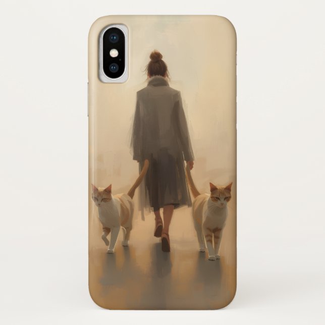 Cat Walk Elegance Mobile Fall Case-Mate iPhone Hülle (Rückseite)