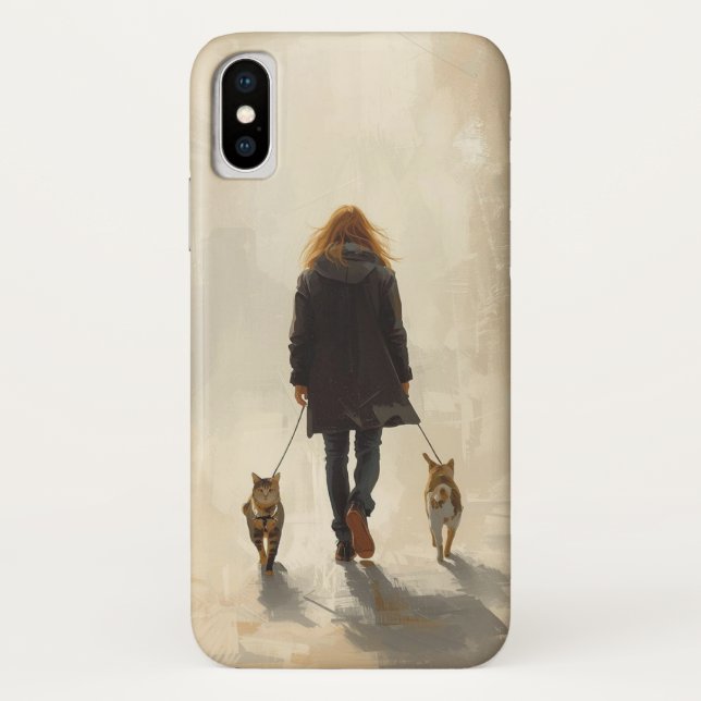 Cat Walk Elegance Mobile Fall Case-Mate iPhone Hülle (Rückseite)