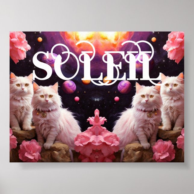 Cat Wall Art for Cat Lovers Poster (Vorne)