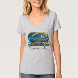Cat Warrior Playing Volleyball Fantasy Art Shirt