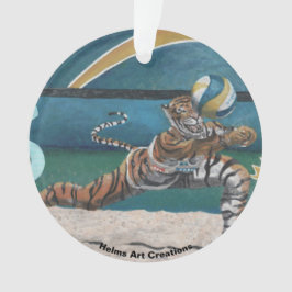 Cat Warrior Volleyball Fantasy Akryllische Ornamen Ornament
