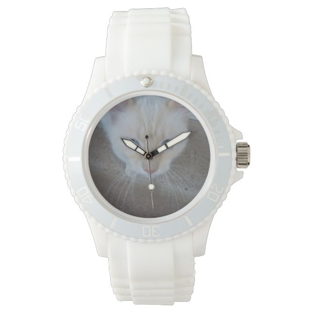 Cat Watch Armbanduhr (Vorderseite)