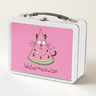 Cat Watermelon Niedlich Kid's Metall Brotdose
