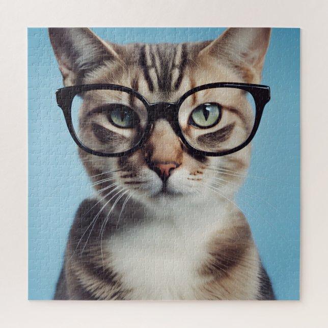 Cat Wearing Glasses (Vertikal)