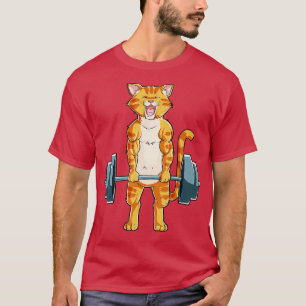 Cat Weightlift Power Hebe Deadlift Fitness Gy T-Shirt
