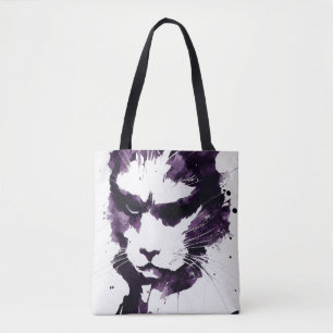 Cat Wild Nature Free Spirit Art Pinselstrich Tasche